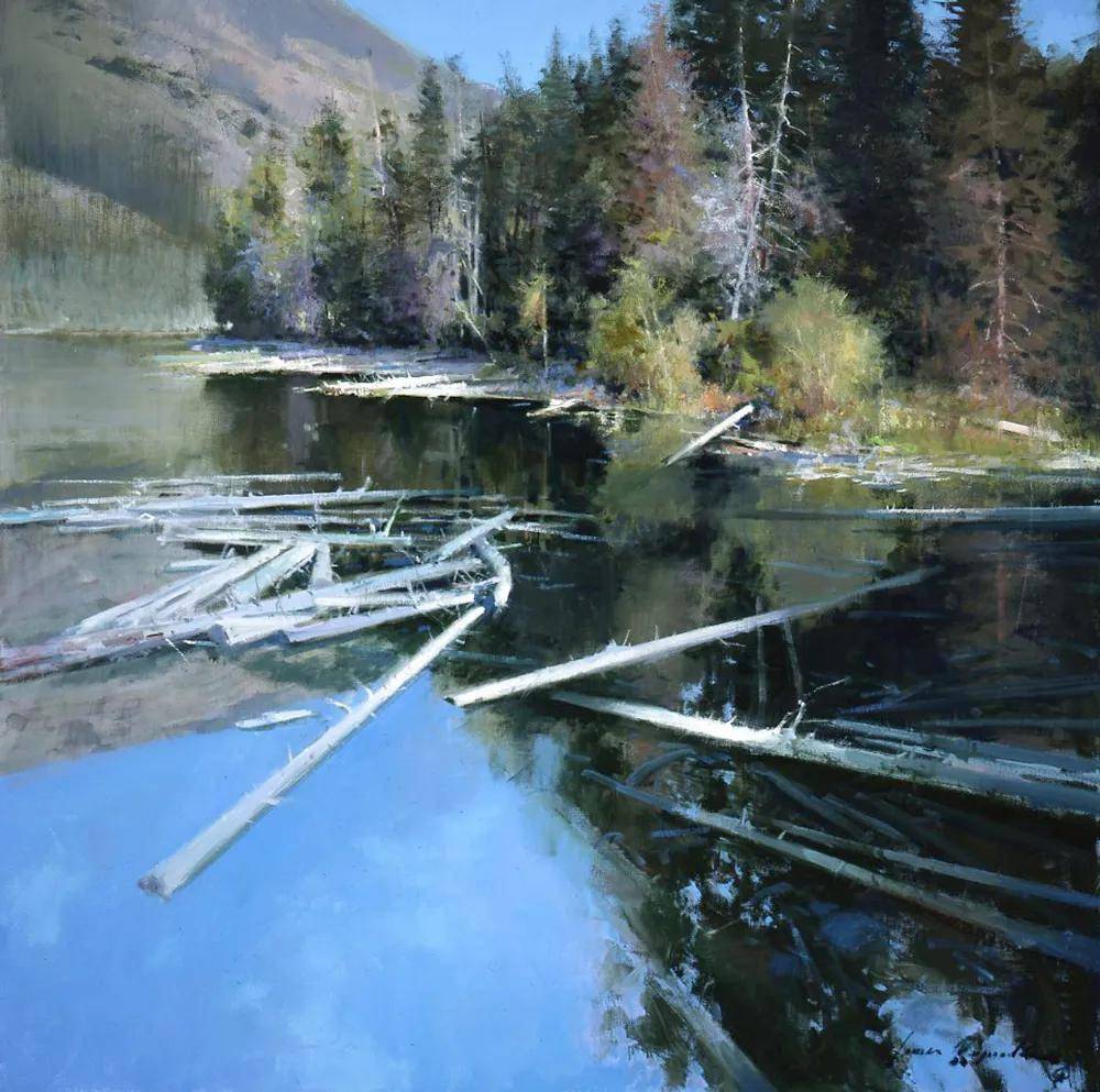 美国西部画家詹姆斯·雷诺兹风景油画作品选_故事_taft_塔夫脱