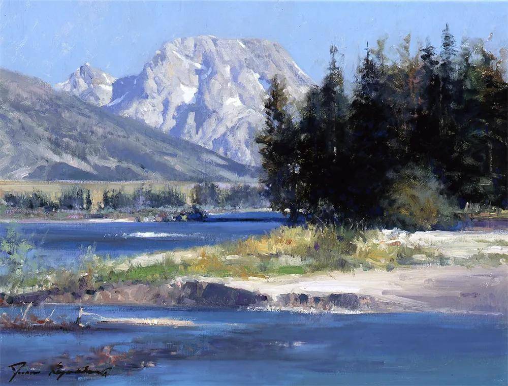 美国西部画家詹姆斯·雷诺兹风景油画作品选_故事_taft_塔夫脱