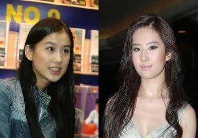 刘亦菲和黄圣依长得太像了吧看着两人的旧照仿佛就是一对姐妹