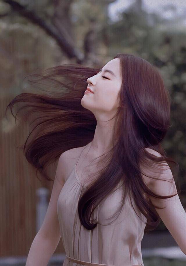 刘亦菲洗发水广告图片
