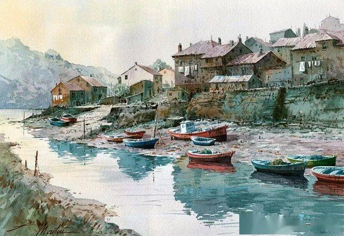 不画高级灰就低俗纯净色彩也很高级这组水彩作品告诉你答案