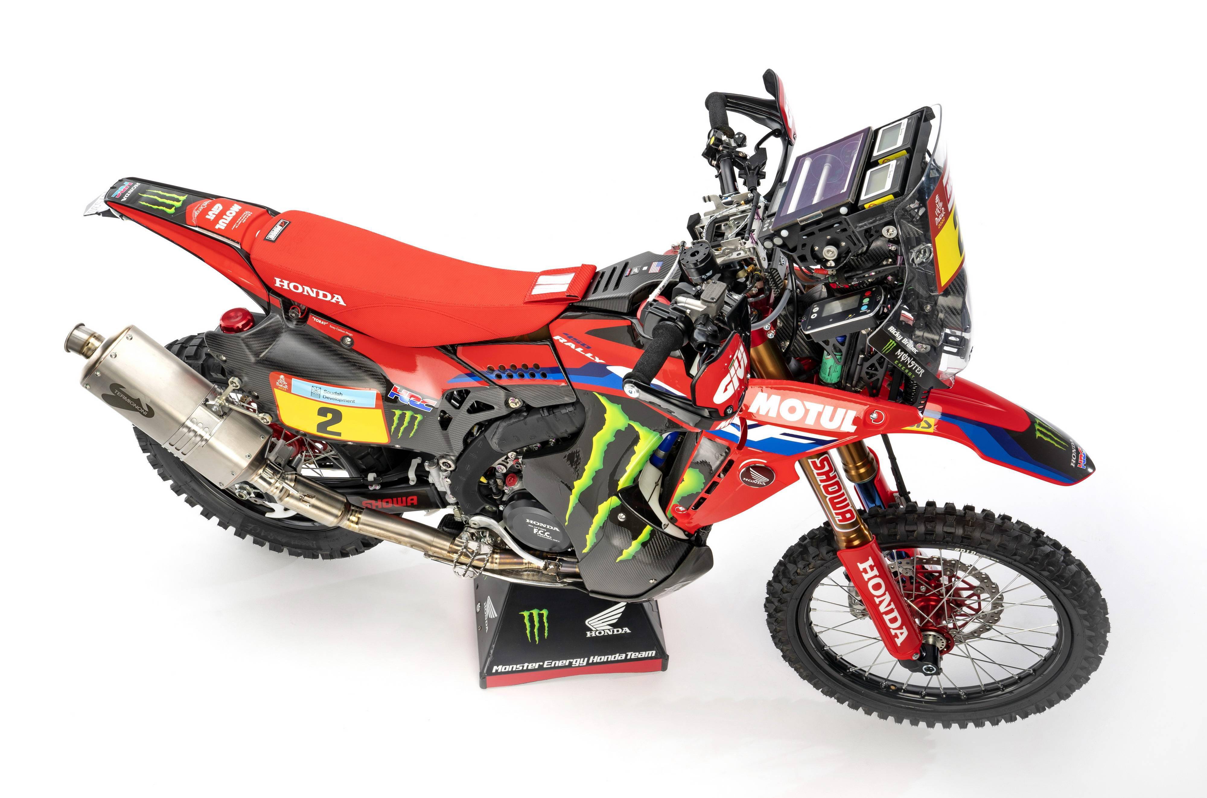 hrc2022达喀尔工厂赛车crf450rally