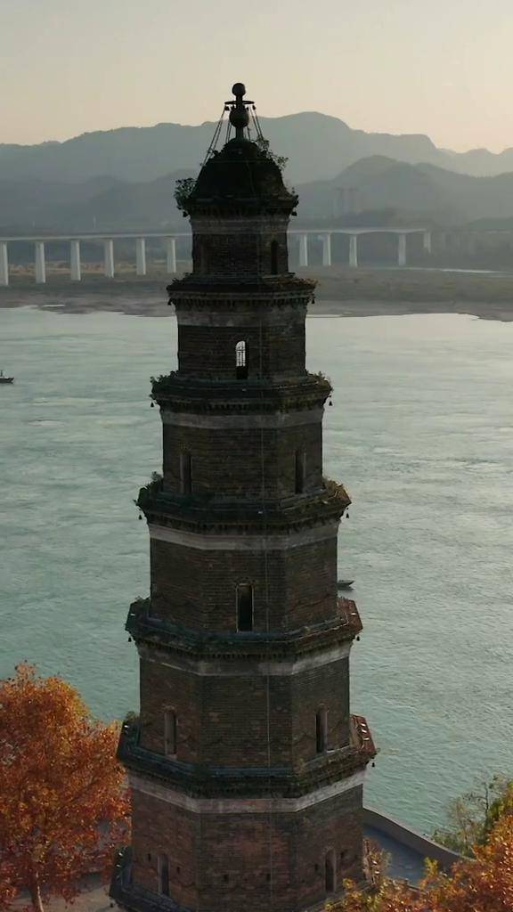 天然塔宜昌地标宝塔镇河妖