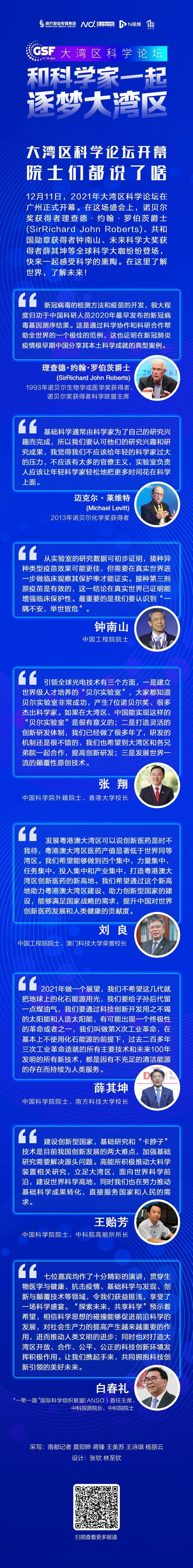 2021大湾区科学论坛开幕啦！中外科学大咖这么说