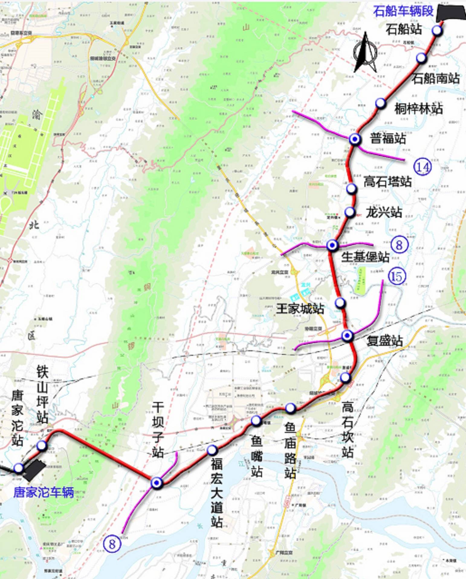 地铁4号线线路图片