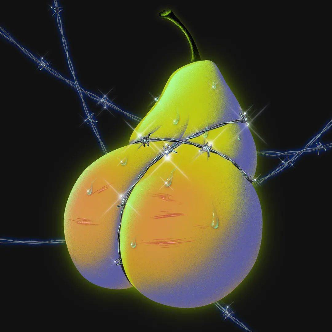 插画气死她画的水果比我还性感