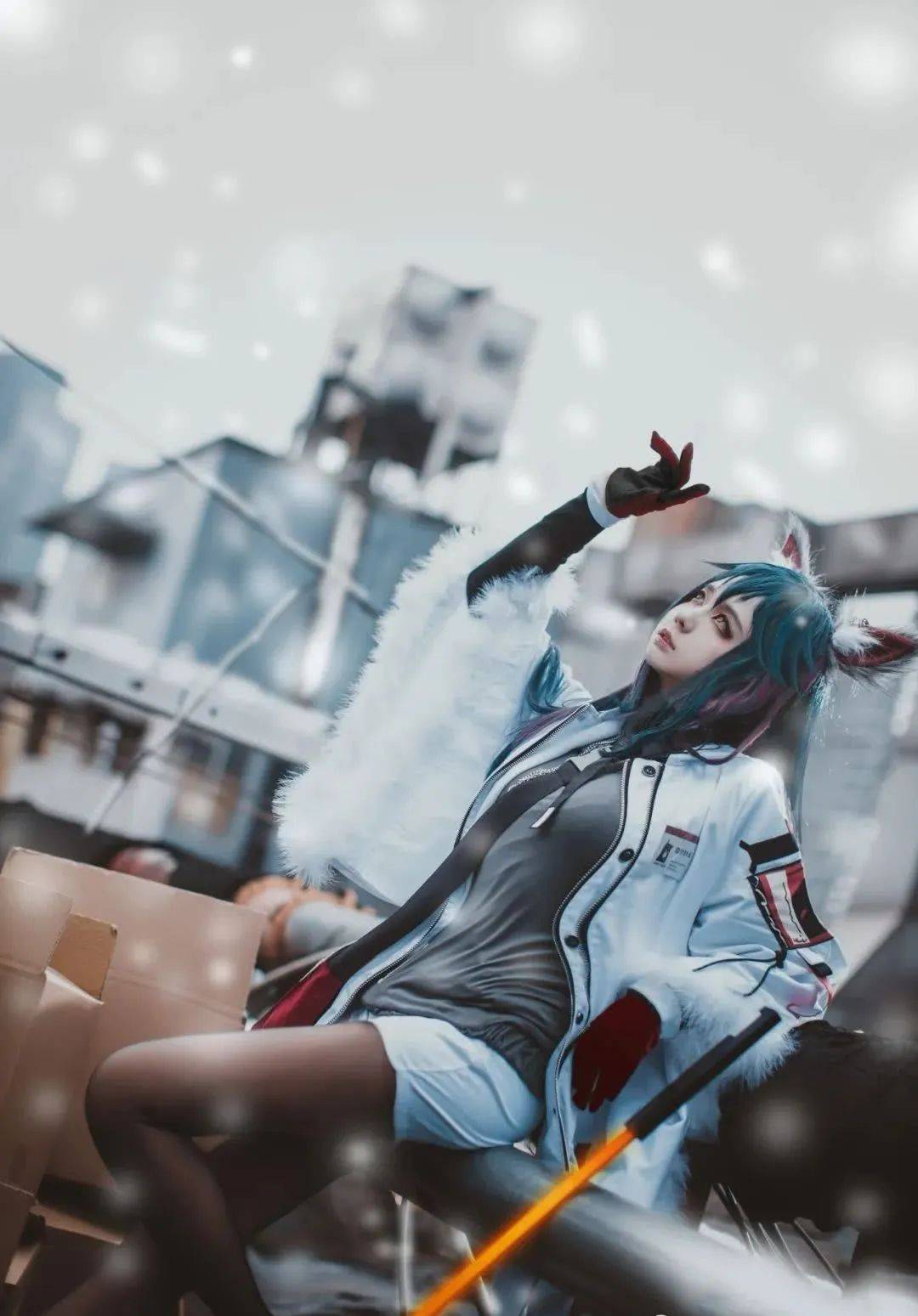 cos明日方舟德克萨斯寒冬信使