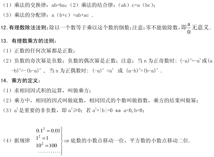 音视频|初中数学 | 36个核心考点，初一数学上册期末就考这些！