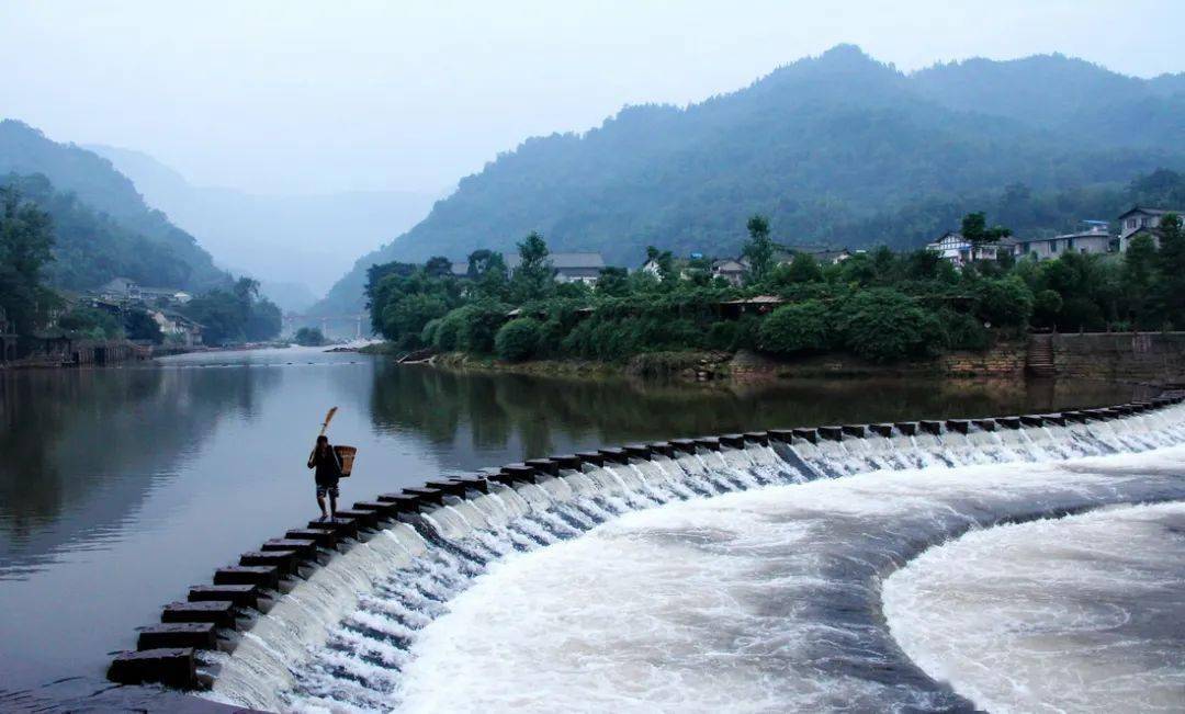 柳江桥古镇情一桥烟雨一桥夕影