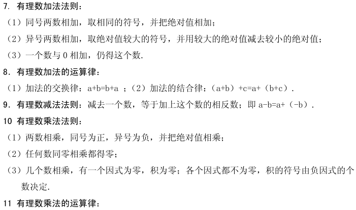 音视频|初中数学 | 36个核心考点，初一数学上册期末就考这些！