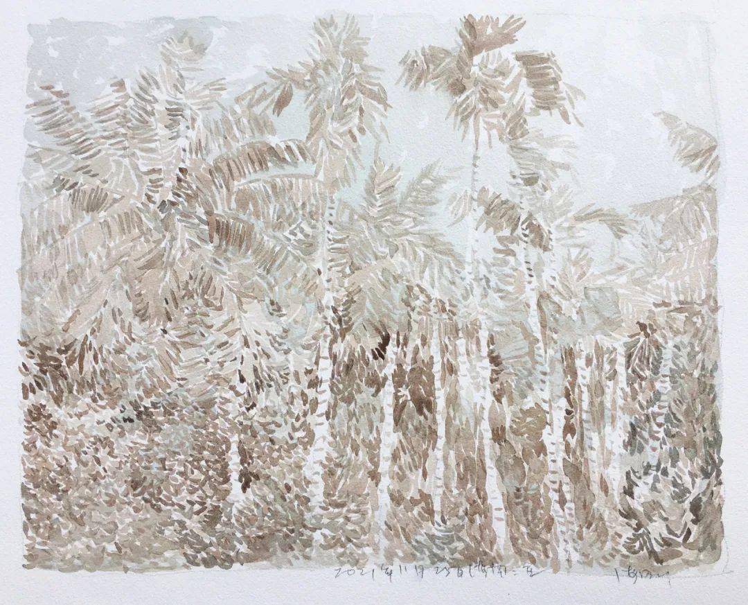 许海刚·2021水彩作品_cm_纸本_三亚