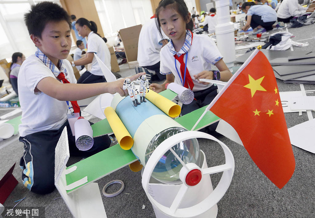 杭州中小学生脑洞大开设计未来航天器