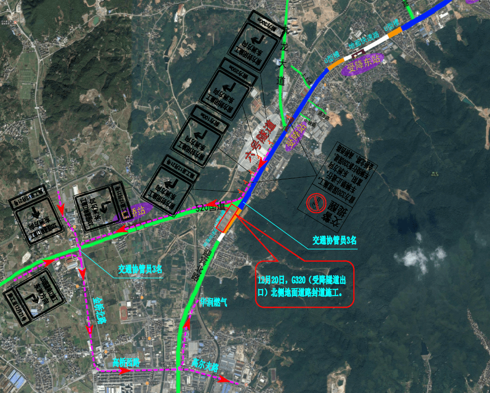 新320国道—金桥北路—高桥西路—高尔夫路③新320国道→富阳