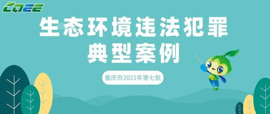 重庆市发布2021年第七批生态环境违法犯罪典型案例(下)