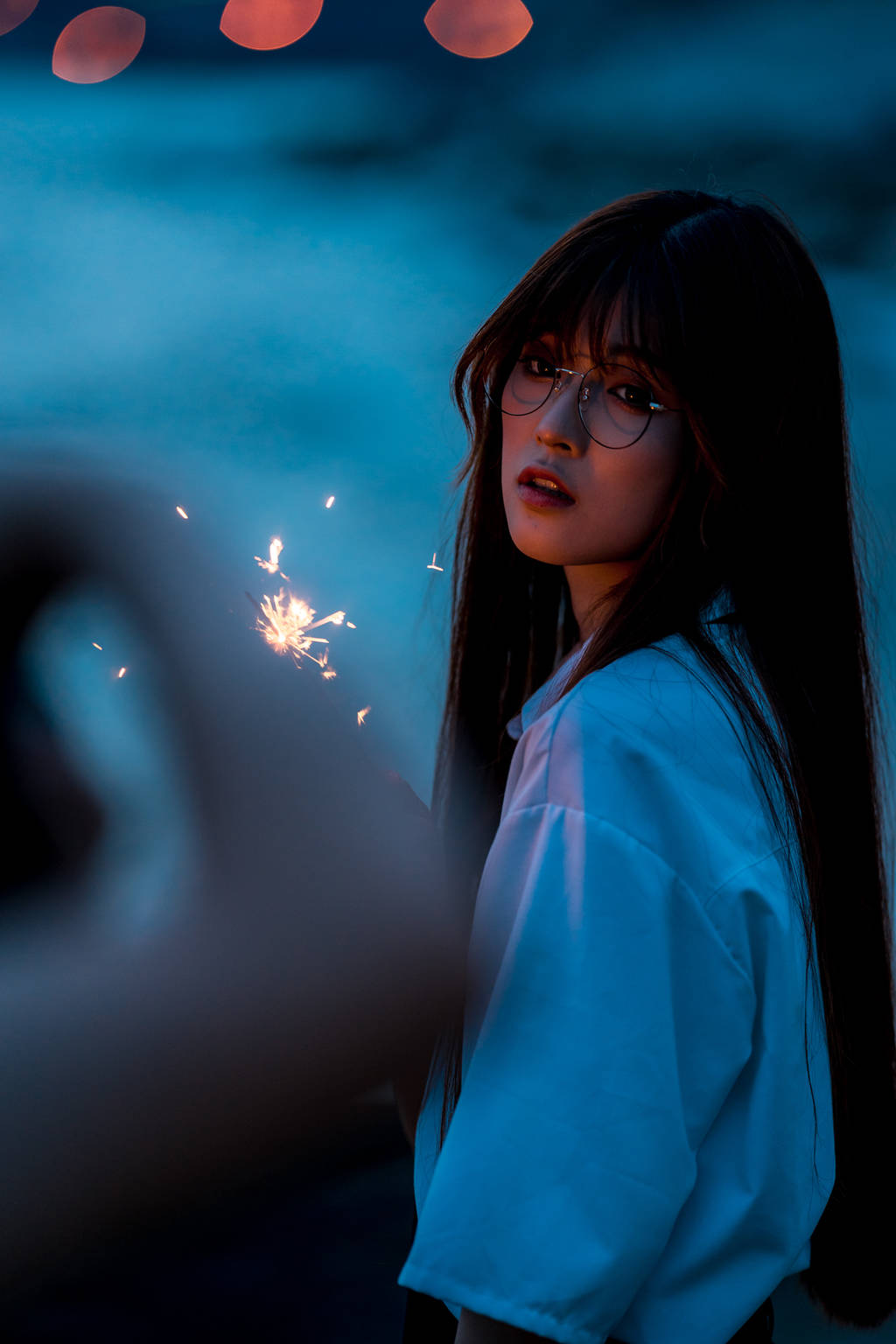 海边夜景烟花人像_thread_com_https