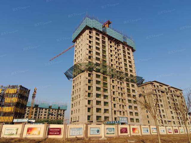 实拍 大体量品质楼盘盛世熙府大院工程进度_邢台_项目_信都