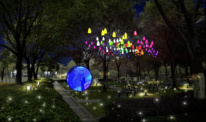 2022年春节丽水市区夜景抢先看……_公园_处州_主题