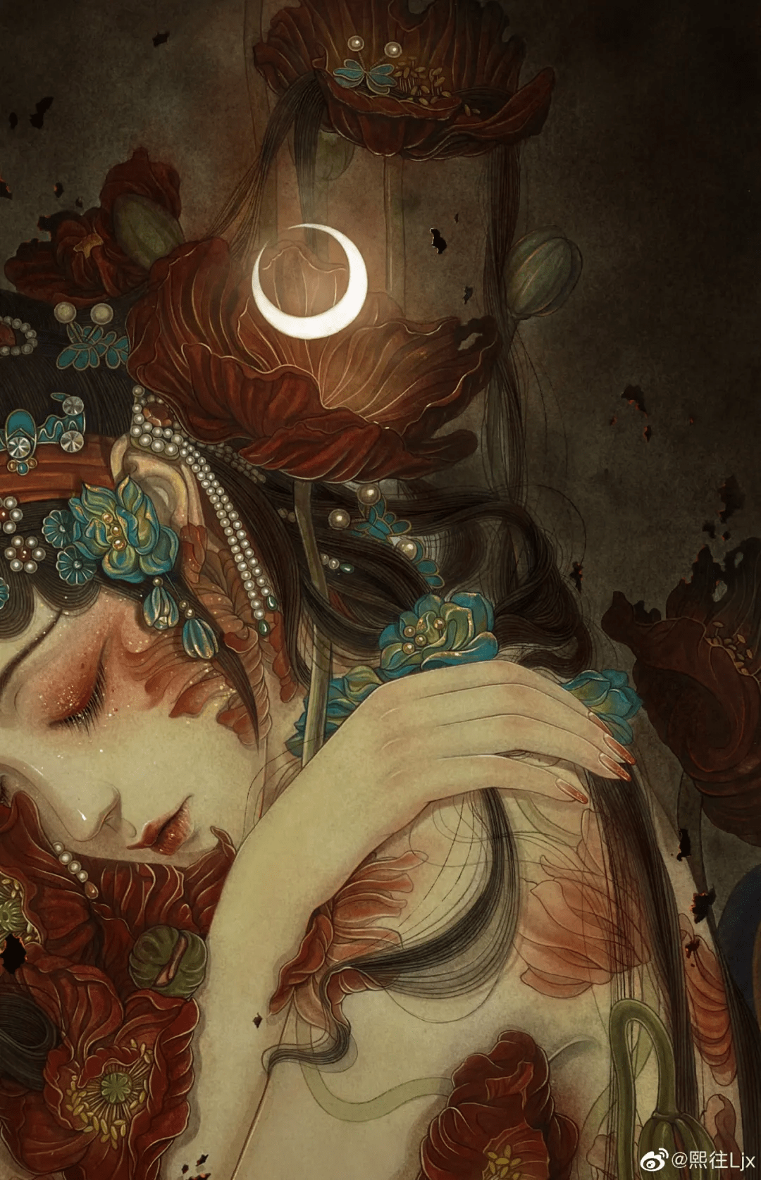 画皮画骨难画魂,看了她笔下的女妖,才知道什么是回眸一笑百媚生_美人