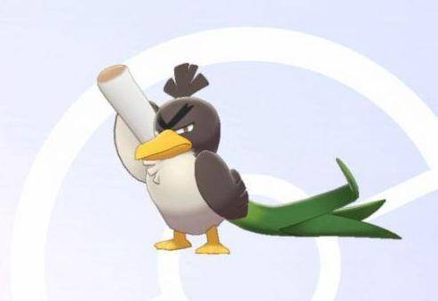 宝可梦图鉴补充使用着不同品种的大葱伽勒尔大葱鸭