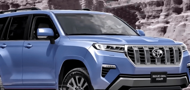 全新换代普拉多悬浮车顶一体式大灯铁轮毂终于换新