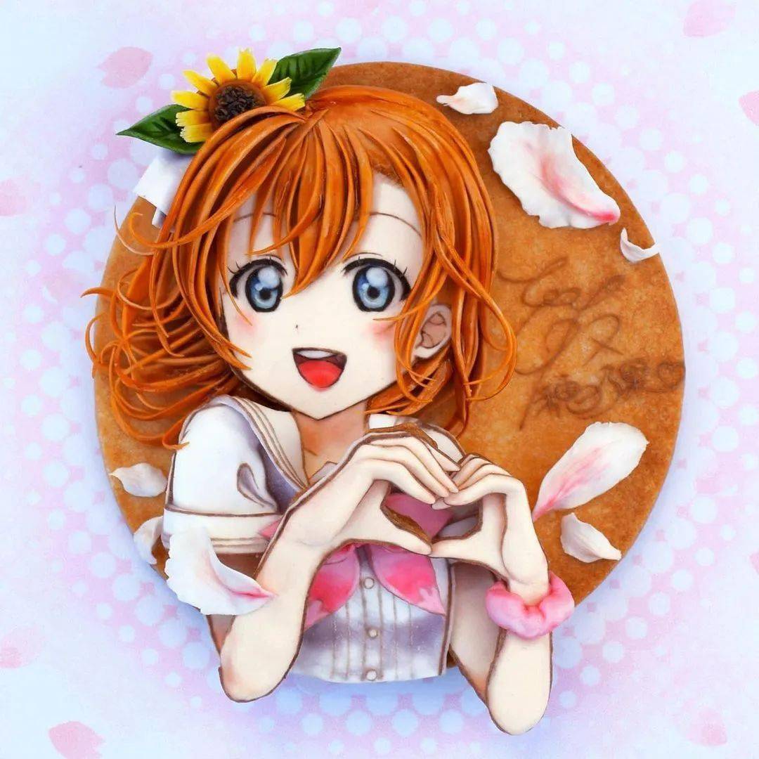 日本艺术家在曲奇饼上做出200多个3d动漫人物太精致太逼真了笑死根本