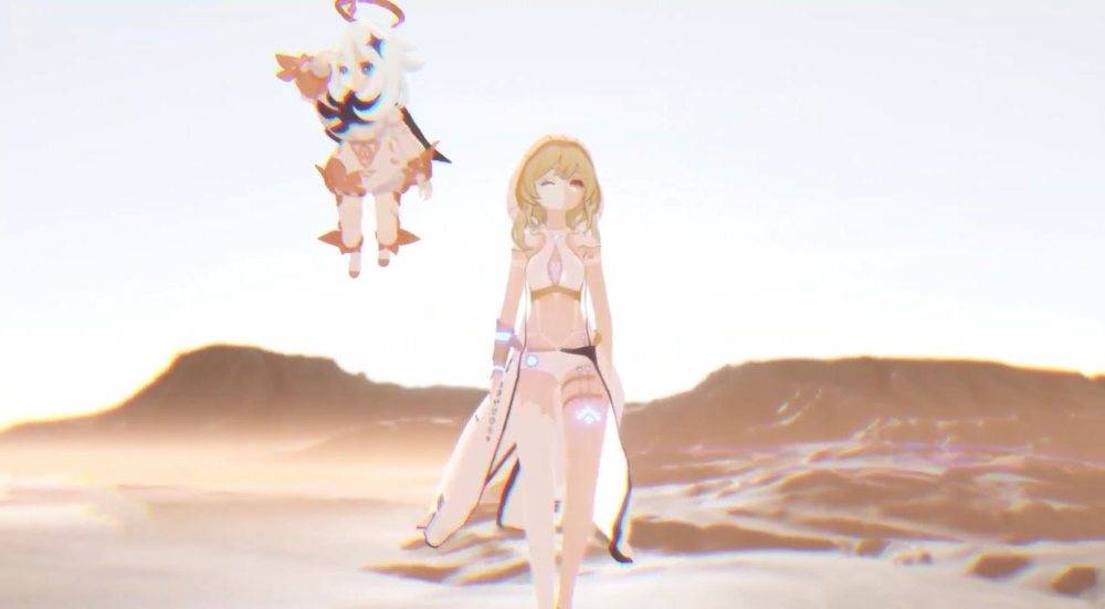 原神须弥异域舞娘版荧妹,阴阳袜加双腿环,建议实装到游戏_玩家_外服