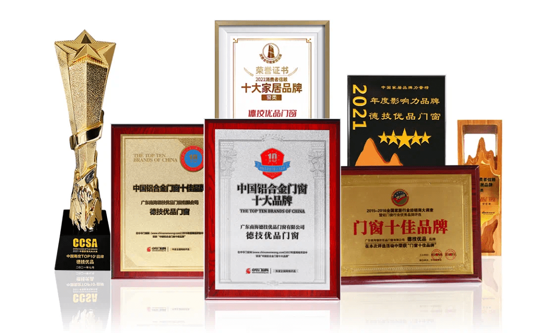 德技优品门窗荣膺2021佛山门窗行业明星企业称号
