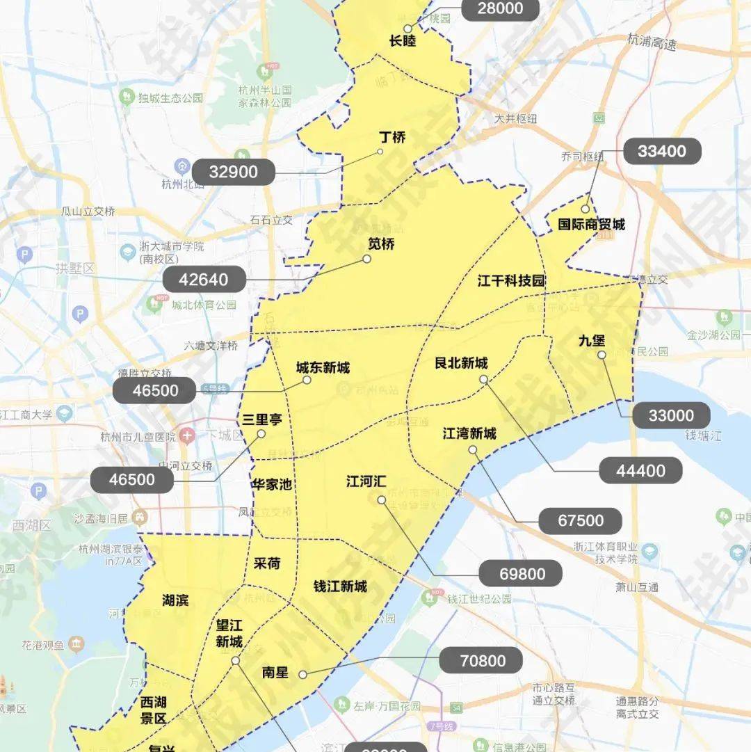 杭州房价地图2021,杭州房价走势图 - 伤感说说吧