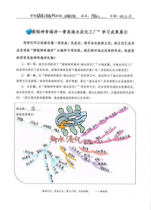 海水淡化的手抄报图片