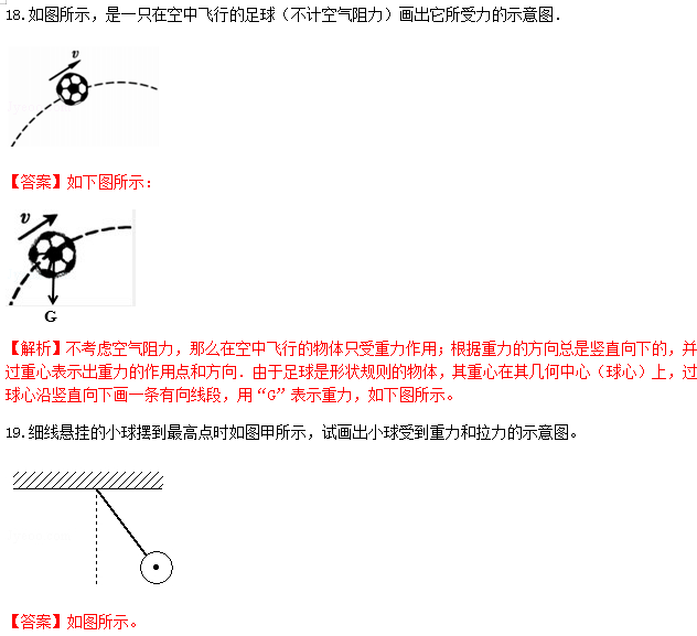 识别|中考物理做图类问题知识点、例题解析及对点练习（含答案）