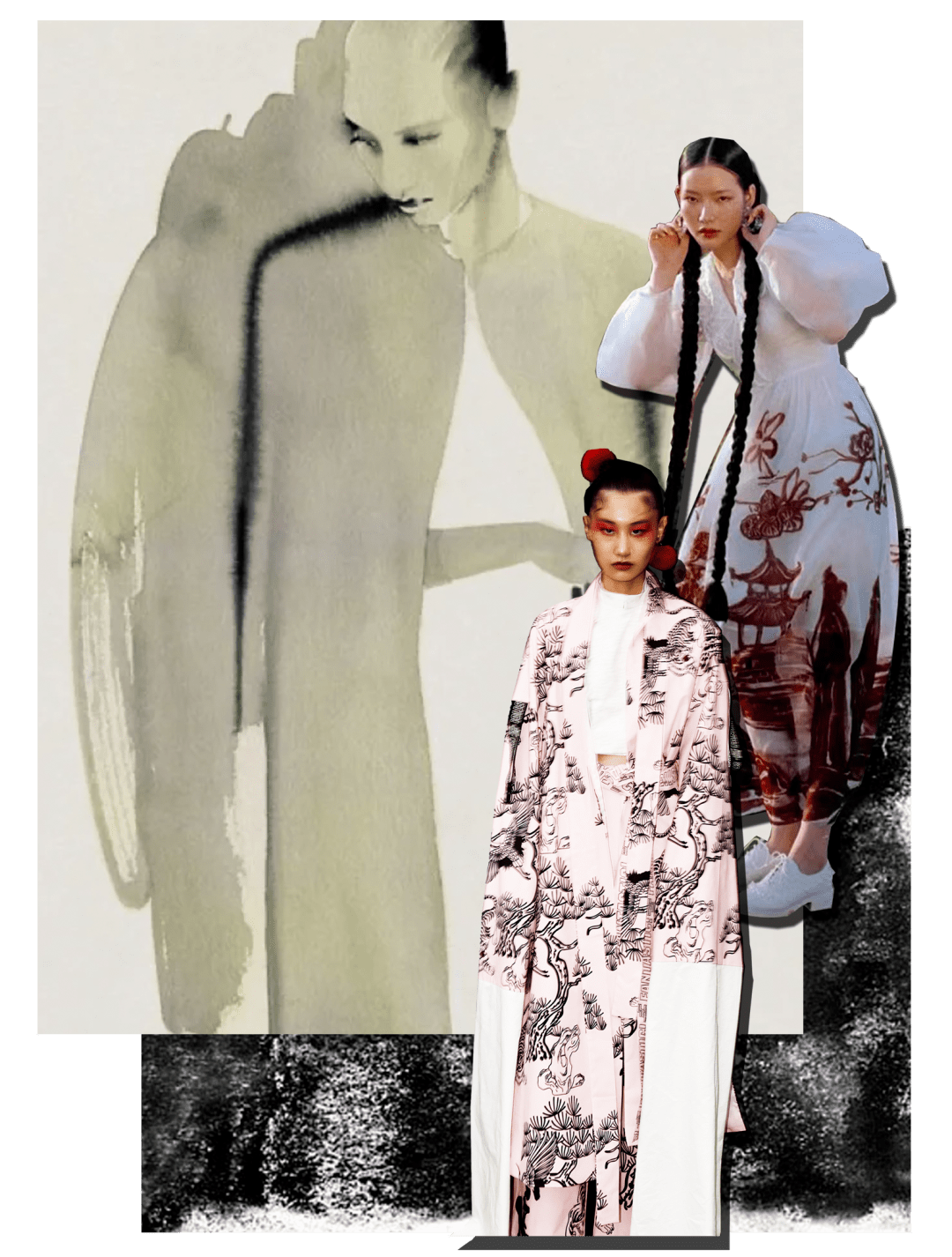 时装里的水墨中国水墨元素服装设计