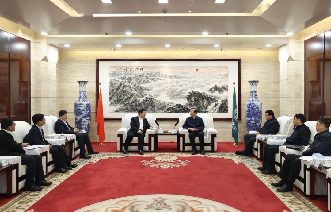 辛保安董事长张智刚总经理会见中国电气装备集团董事长白忠泉总经理