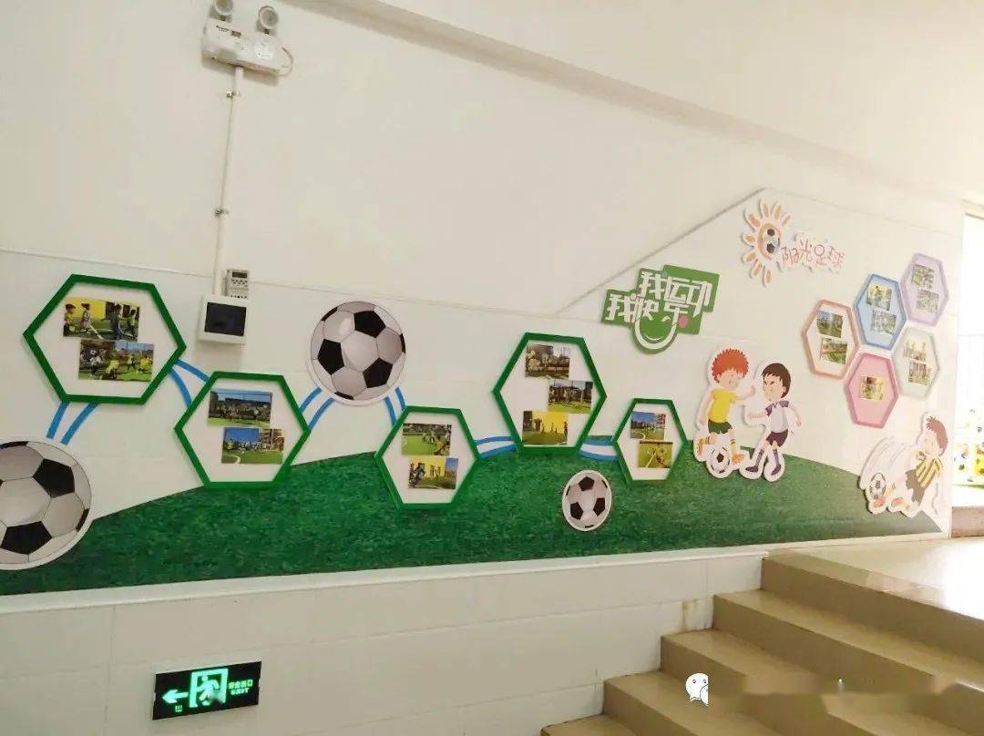 幼儿园足球主题墙布置图片