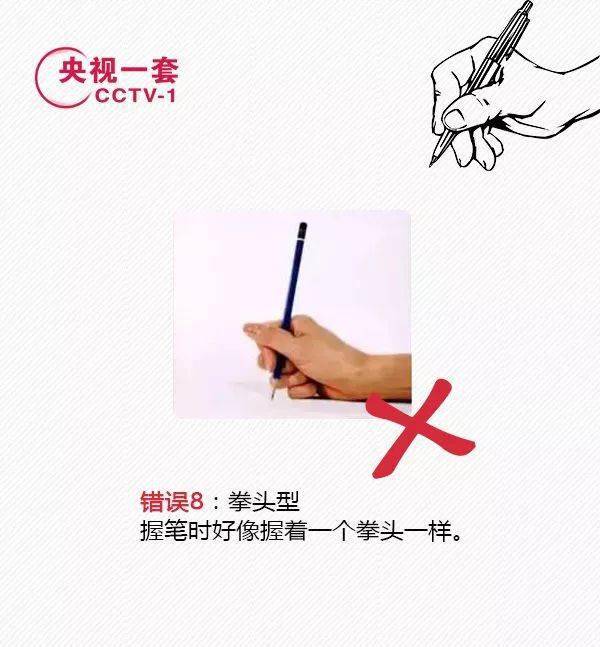 央视公布一套正确握笔姿势学书必看