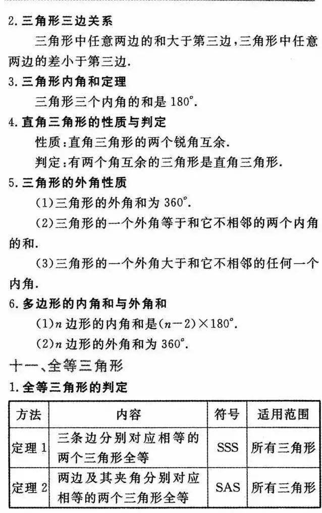 初三|初中数学三年公式+定理全汇总，初三必须掌握！