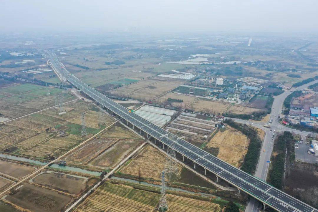 溧宁高速与溧高高速共线段建设完成