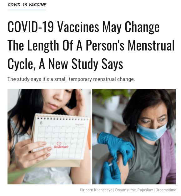 证实女性扎新冠疫苗影响月经网友没生孩子的别打