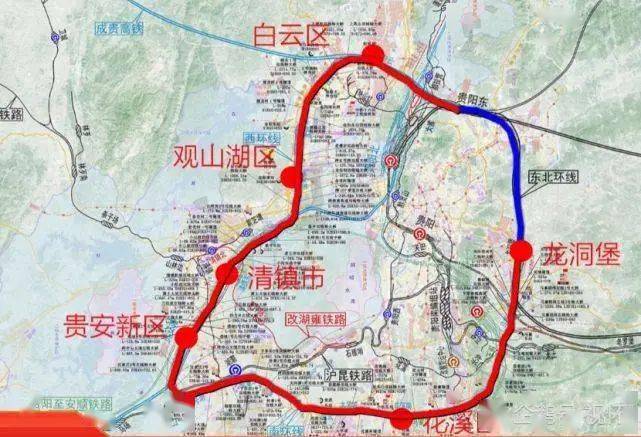 经济圈"形成,市民往返观山湖,花溪,清镇等片区之间,将可通过快铁,轻轨
