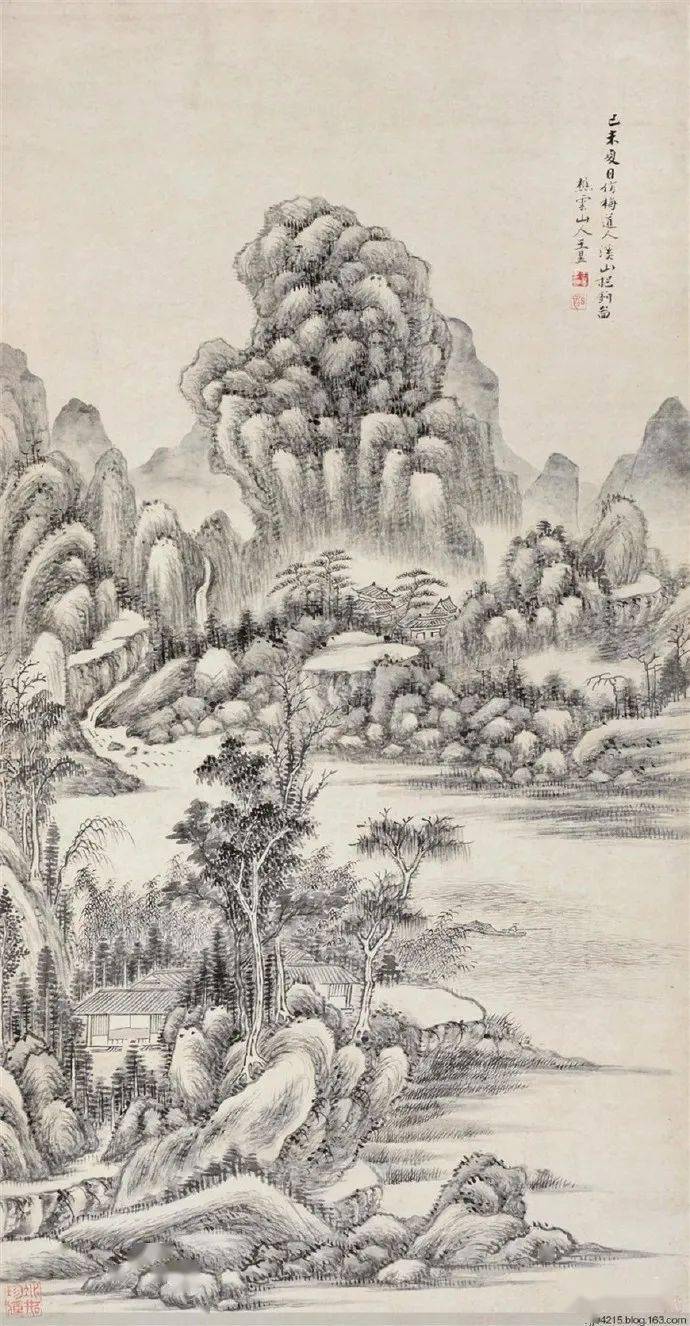 名品视界清代画家王昱的山水画欣赏