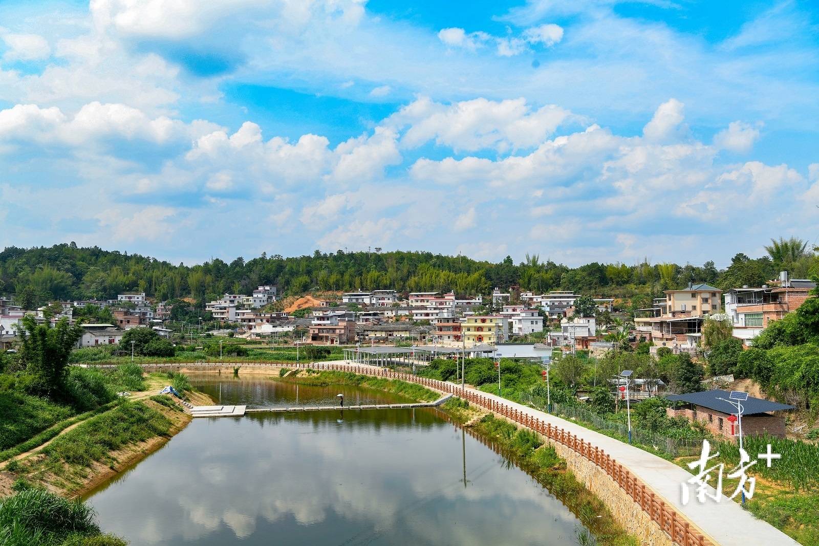 图为兴宁石马镇洋门村一角.