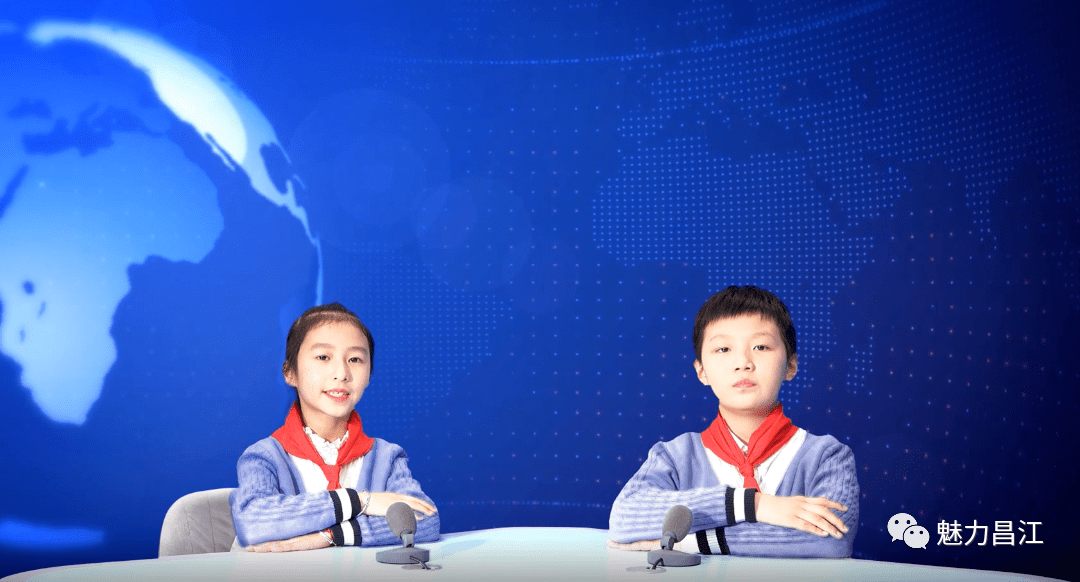 客串主播小学生做客昌江融媒探秘演播厅