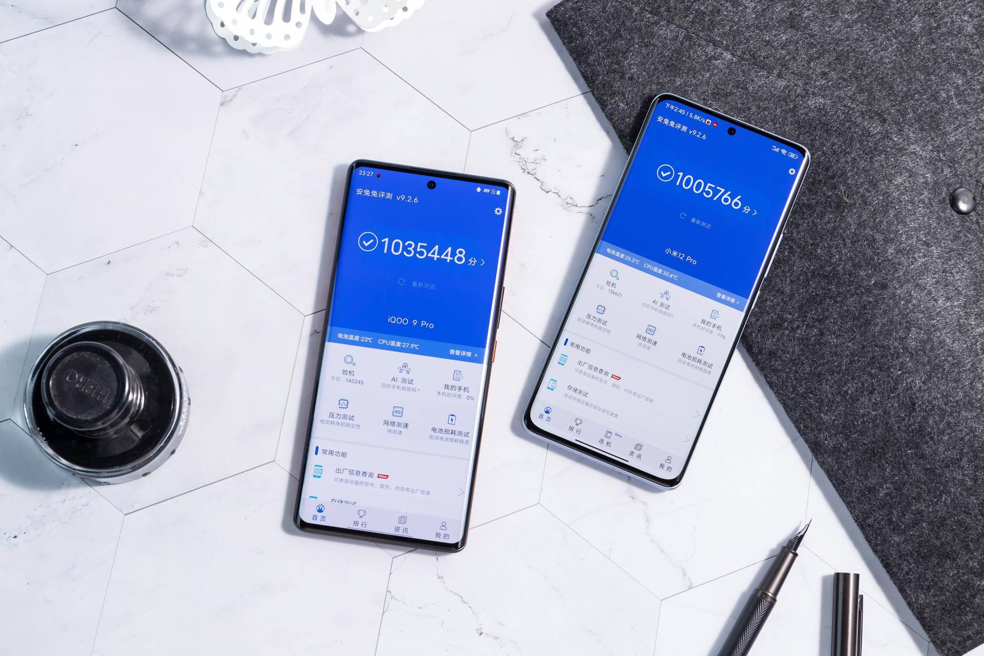 小米12 Pro全面对比iQOO 9 Pro，骁龙8手机差别在哪里？