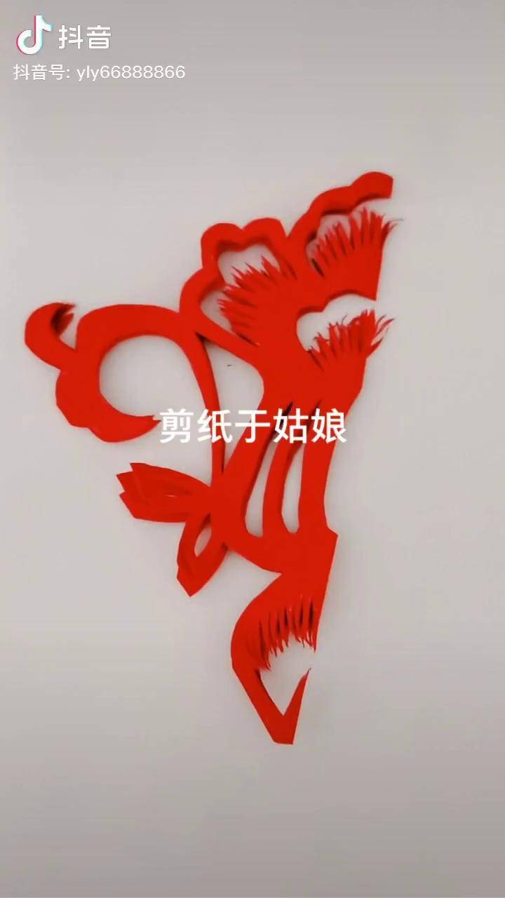 四角折剪剪紙 手工剪紙 恭喜發財 新年祝福 新春快樂 抖爸爸熱門推薦