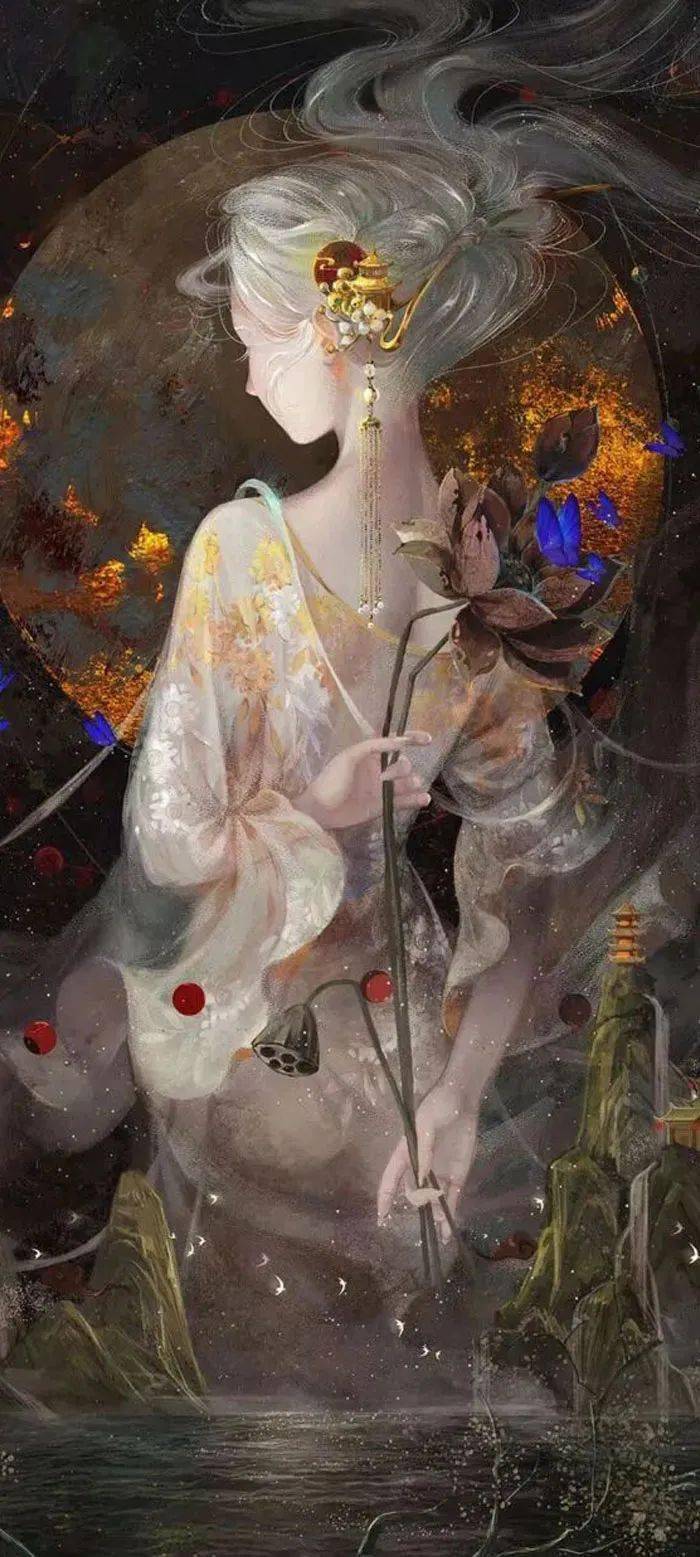 超美超仙的古风女壁纸精品古风女生手机壁纸