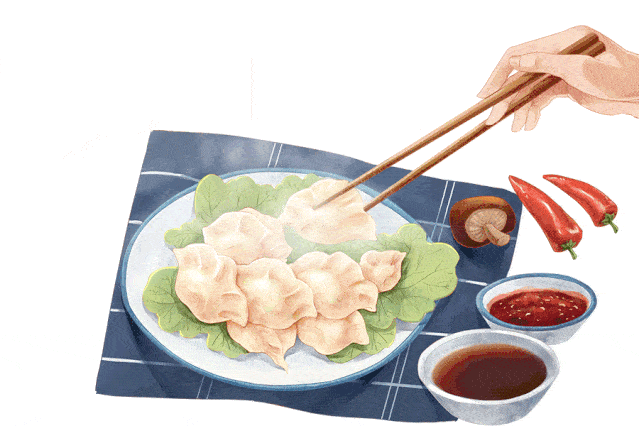 吃饺子图片 动态图图片