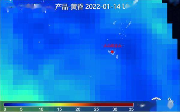 风云气象卫星看汤加火山喷发：好像地球打了个嗝