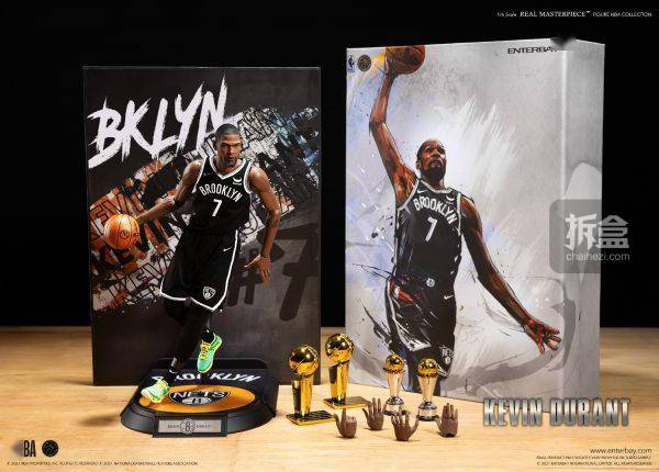 地台ENTERBAY NBA 杜兰特KEVIN DURANT 1/6可动人偶 兵人