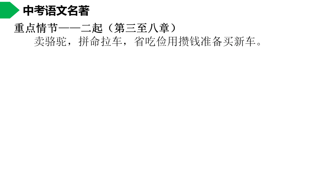 祥子|初中语文 | 七年级下册：《骆驼祥子》名著导读+思维导图 +考点合集，寒假预习必收！