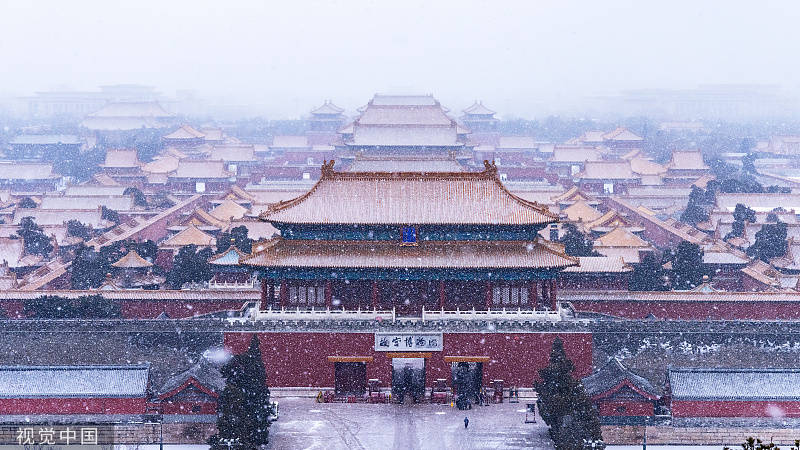 冒雪游|大寒时节，北京故宫迎来2022年初雪