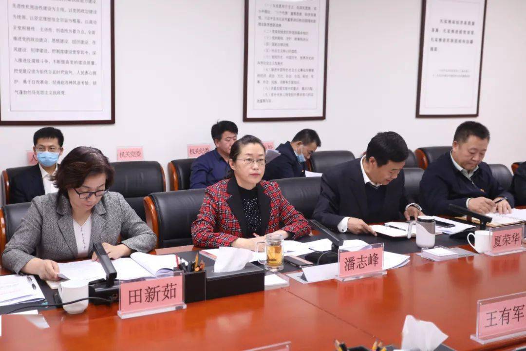 潘志峰同志作会议总结,强调要以此次专题民主生活会为新起点,继续深入